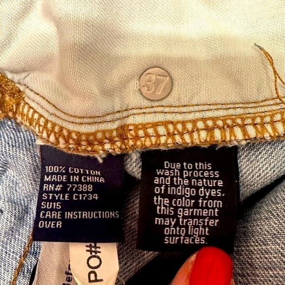 Madewell Women's Boyshorts Shorts Destroyed Rip & Repair Edition Size 27 - Picture 11 of 14